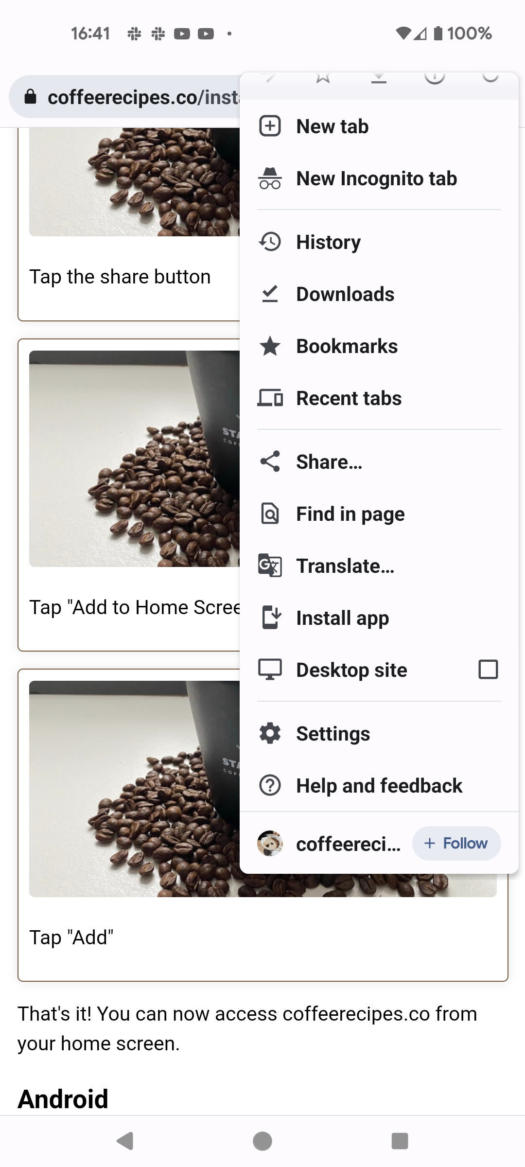 Share button